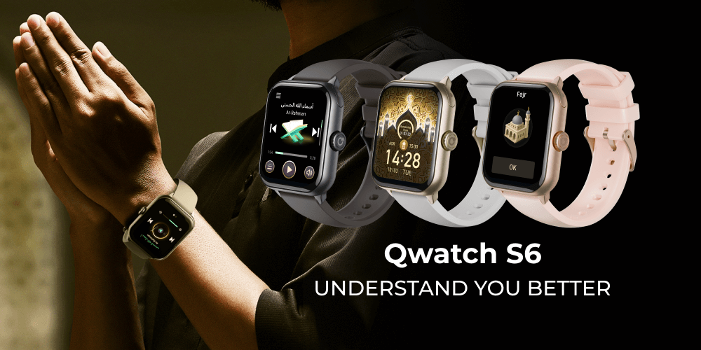 Qwatch S6  provides valuable monitoring, tracking and insights into your holistic health – sleep, activity, stress, heart health, cycle and more.